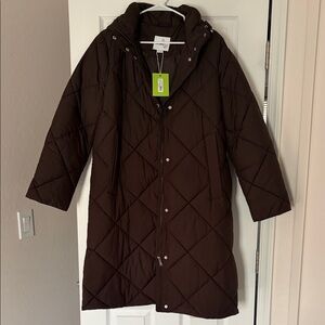 Sam Edelman Brown Puffer Coat
